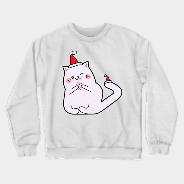 Kawaii style, Christmas, new year, mouse and cat kawaii, gifts Crewneck Sweatshirt by SK1X